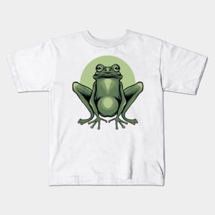 Green frog Kids T-Shirt